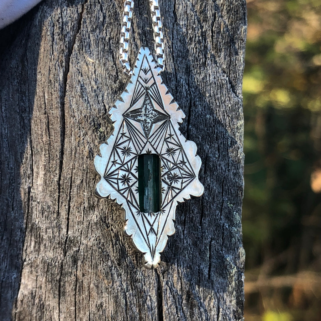 Alchemy Series “Gaia’s Embrace” Emerald and Phenakite Talisman