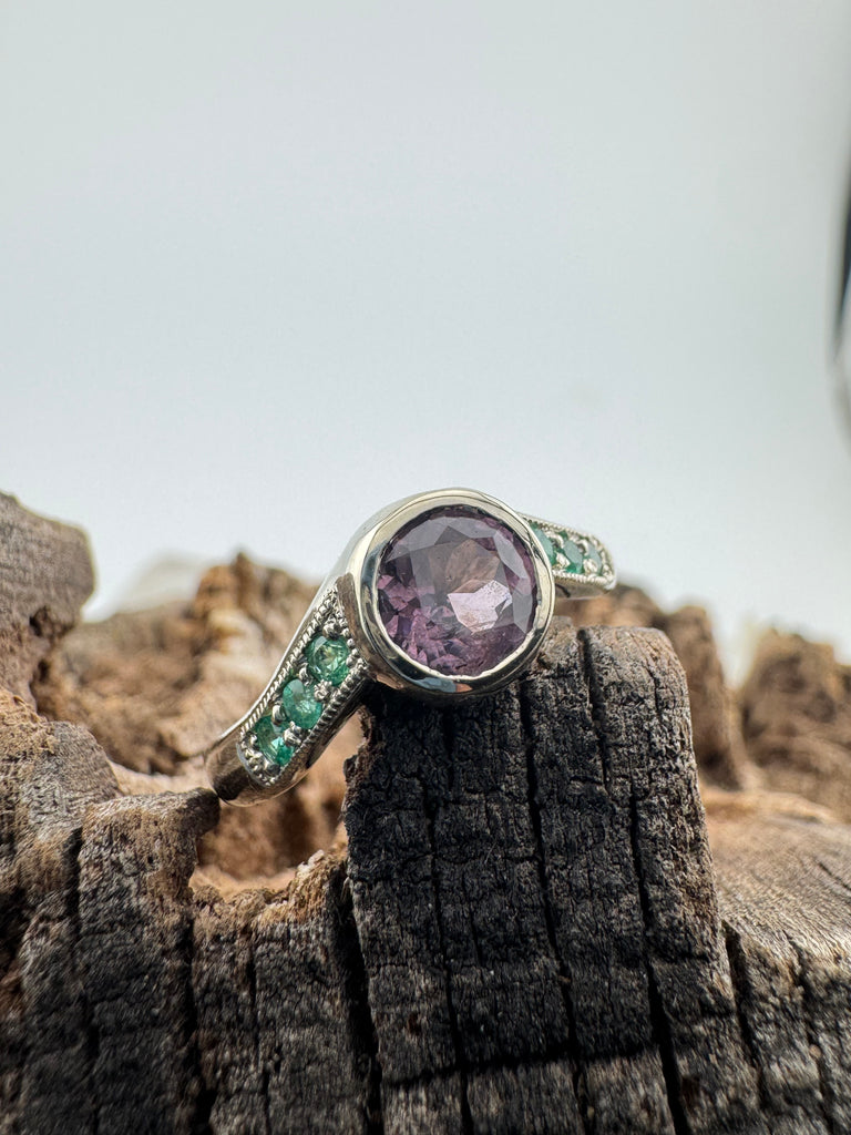 Purple tourmaline/ emerald