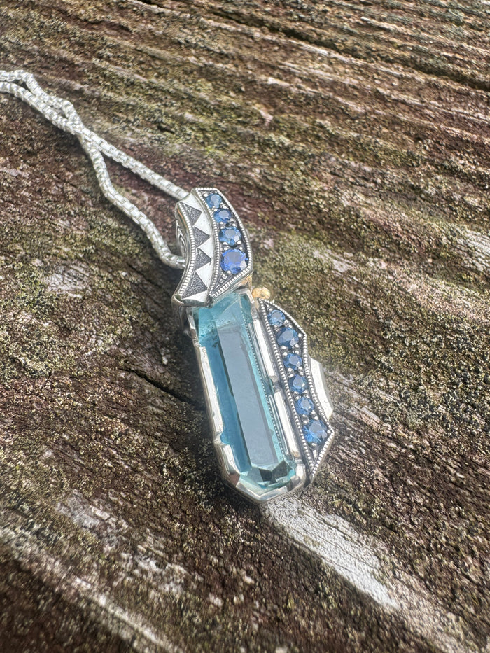 Aquamarine and sapphire
