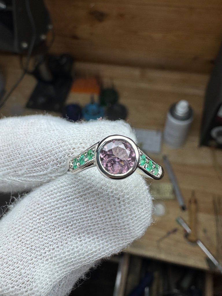 Purple tourmaline/ emerald