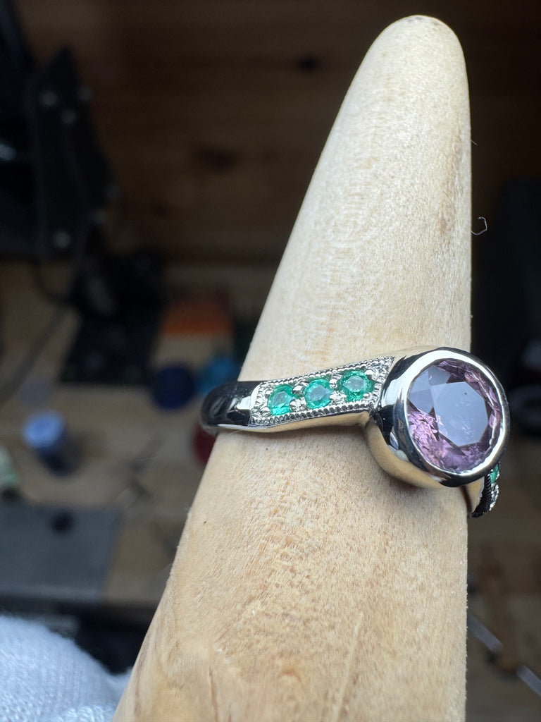 Purple tourmaline/ emerald