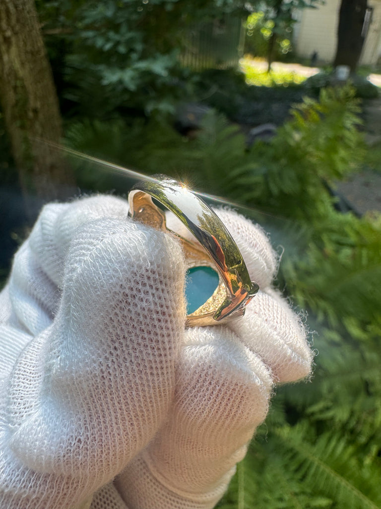 Men’s Gem Silica/ chrysocolla Ring
