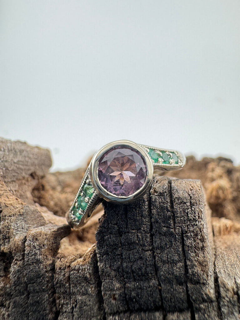 Purple tourmaline/ emerald