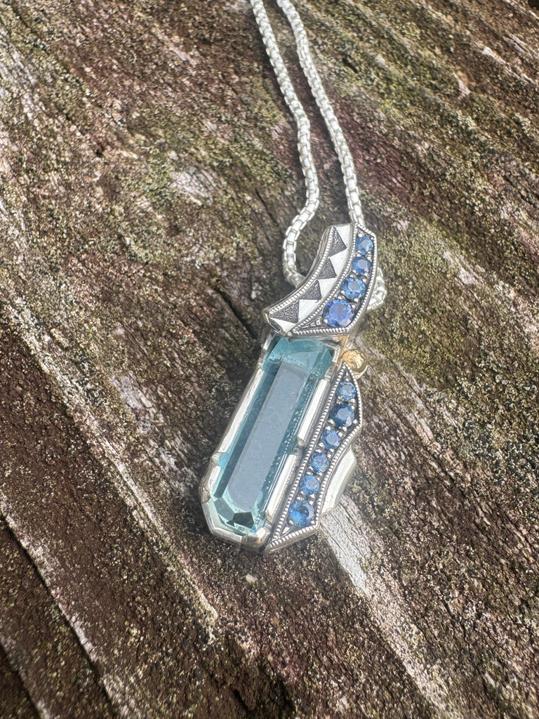 Aquamarine and sapphire