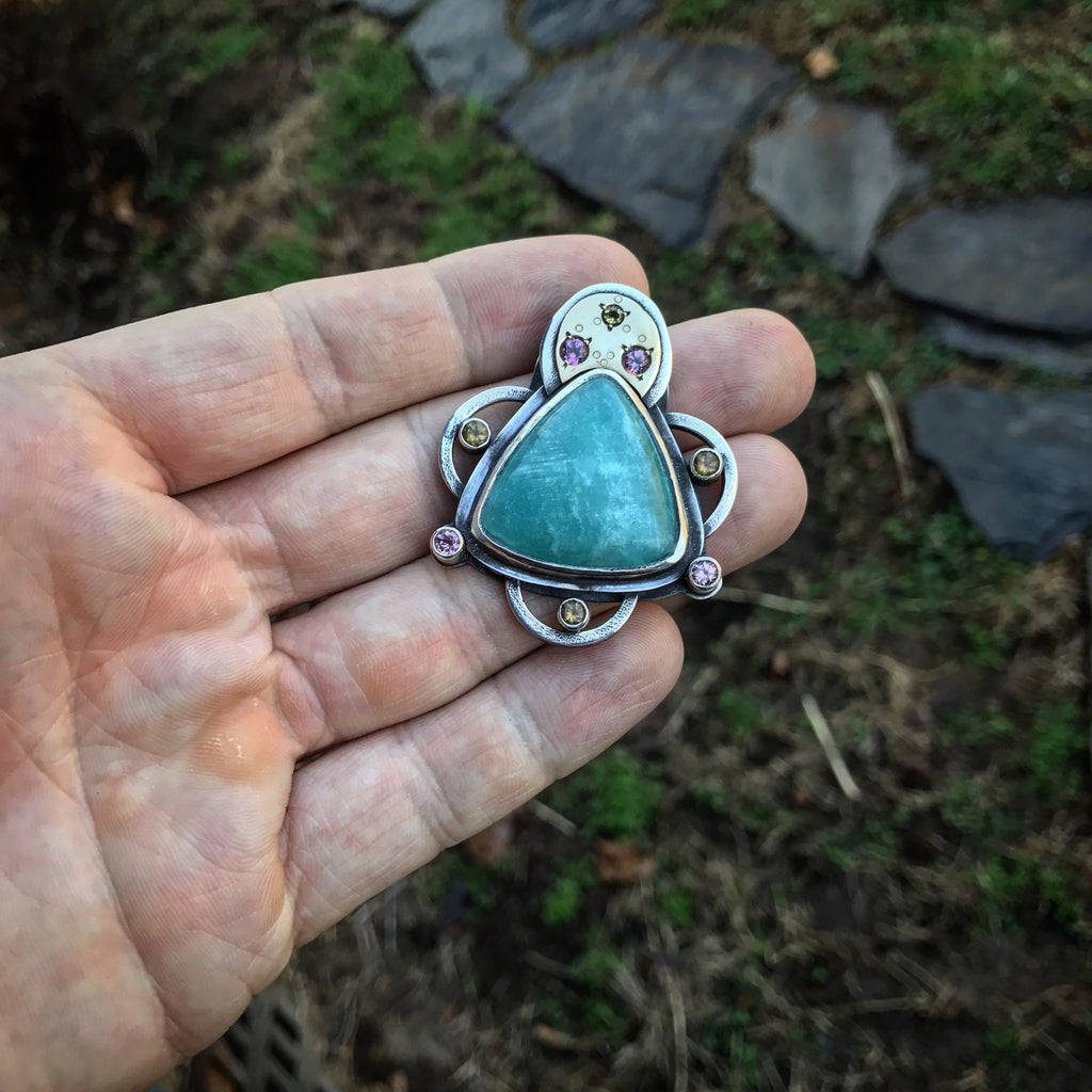 Amazonite pendant