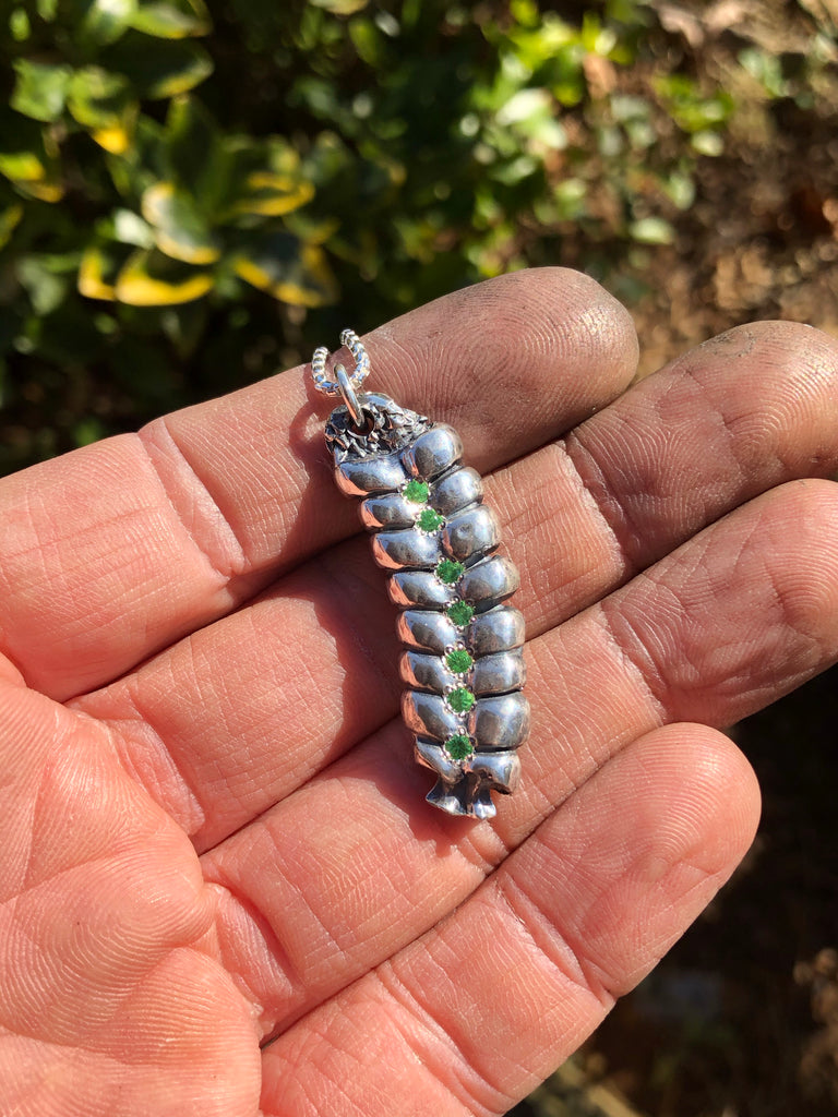 Diamondback Rattlesnake pendant