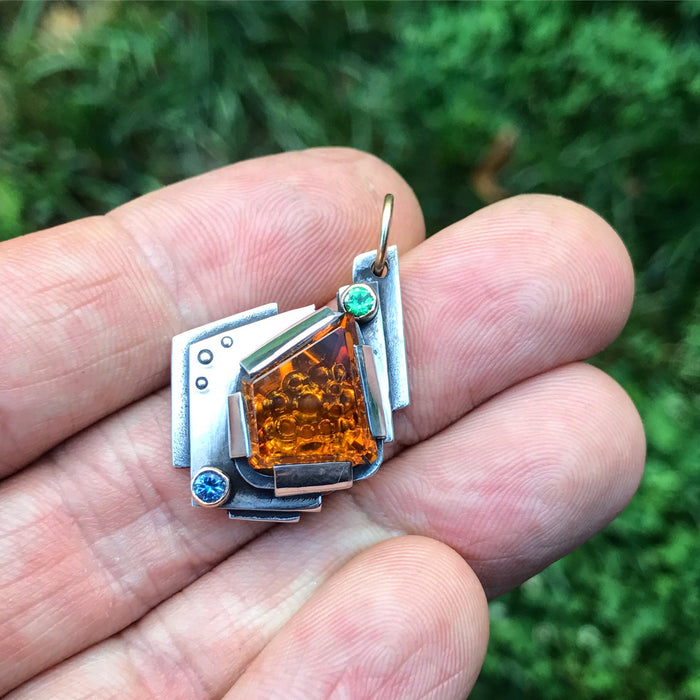 John Dyer citrine pendant