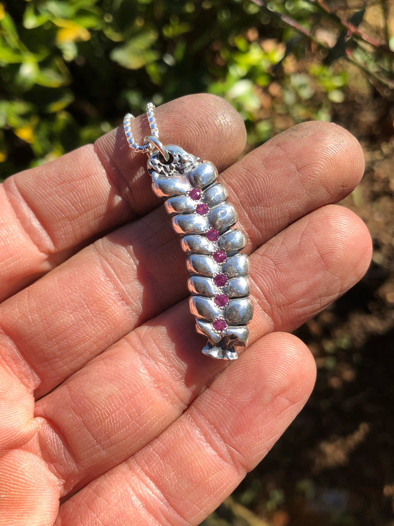 Diamondback Rattlesnake pendant