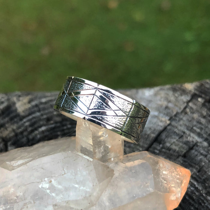 Engraved Silver Ring