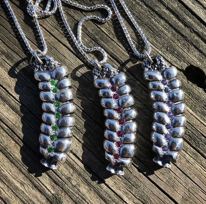 Diamondback Rattlesnake pendant