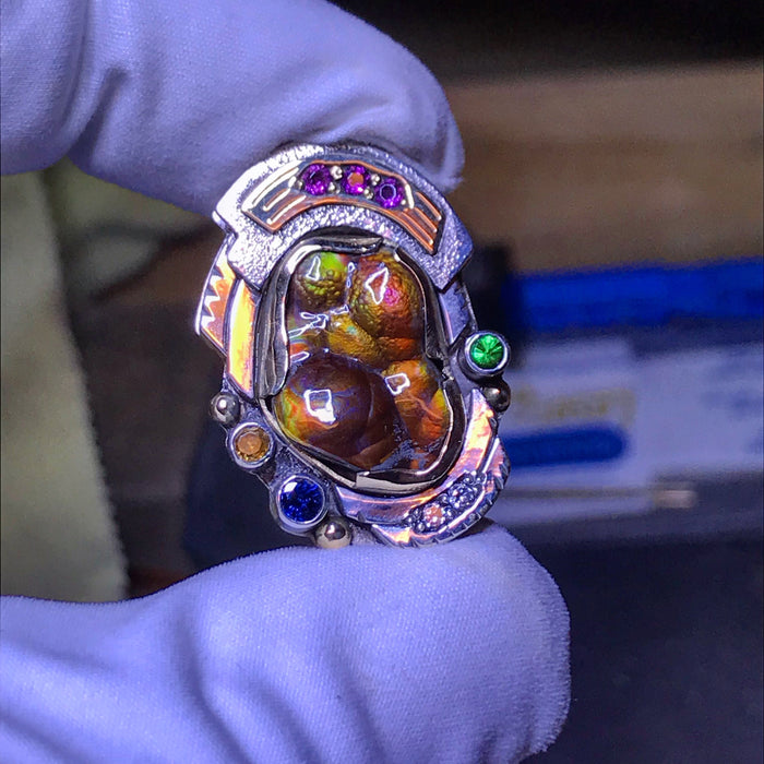 Fire Agate Pendant