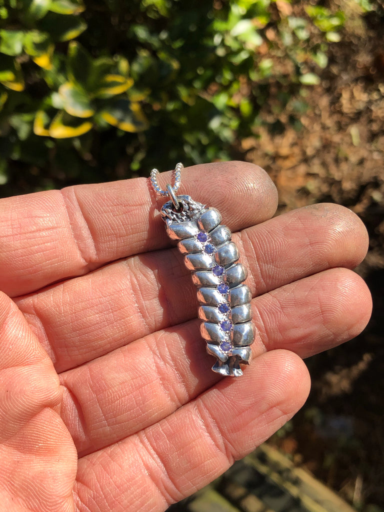 Diamondback Rattlesnake pendant