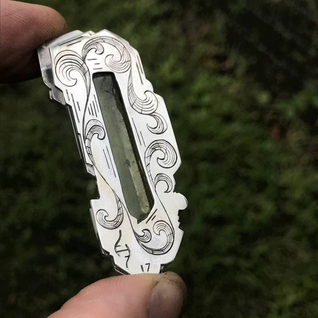 Heliodor / diamond / aquamarine pendant