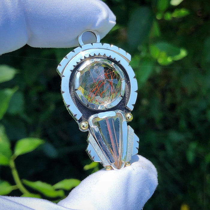 APOLLO 11 - space series- rutilated quartz