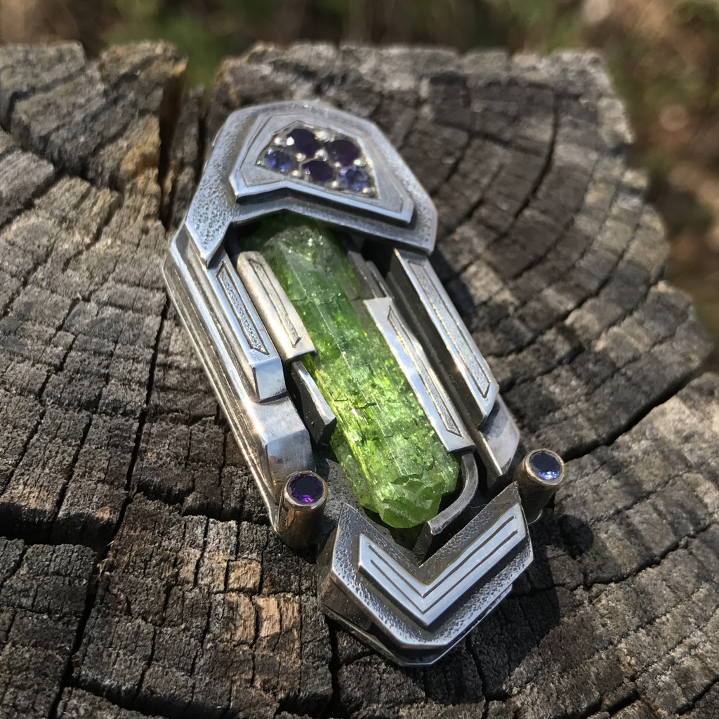 Diopside Fabricated Pendant