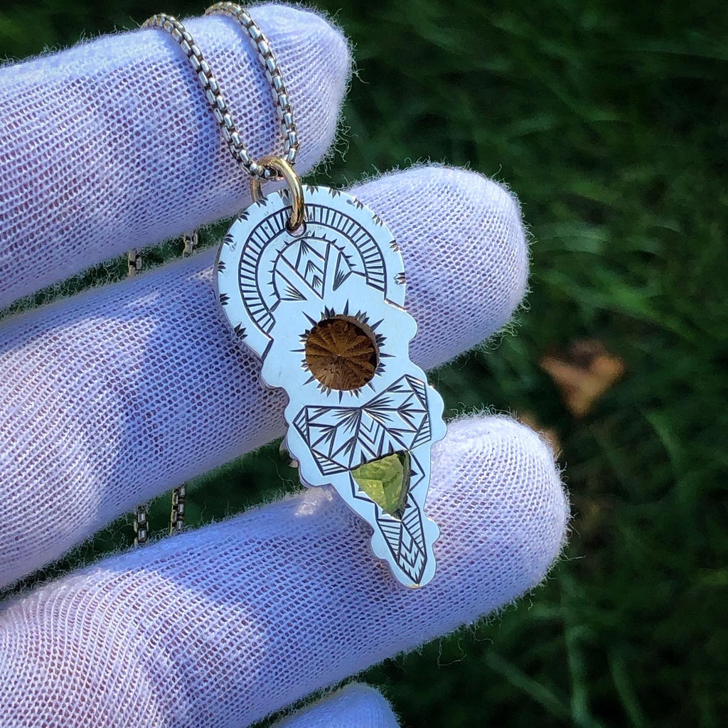 Ascension - peridot, citrine, tanzanite