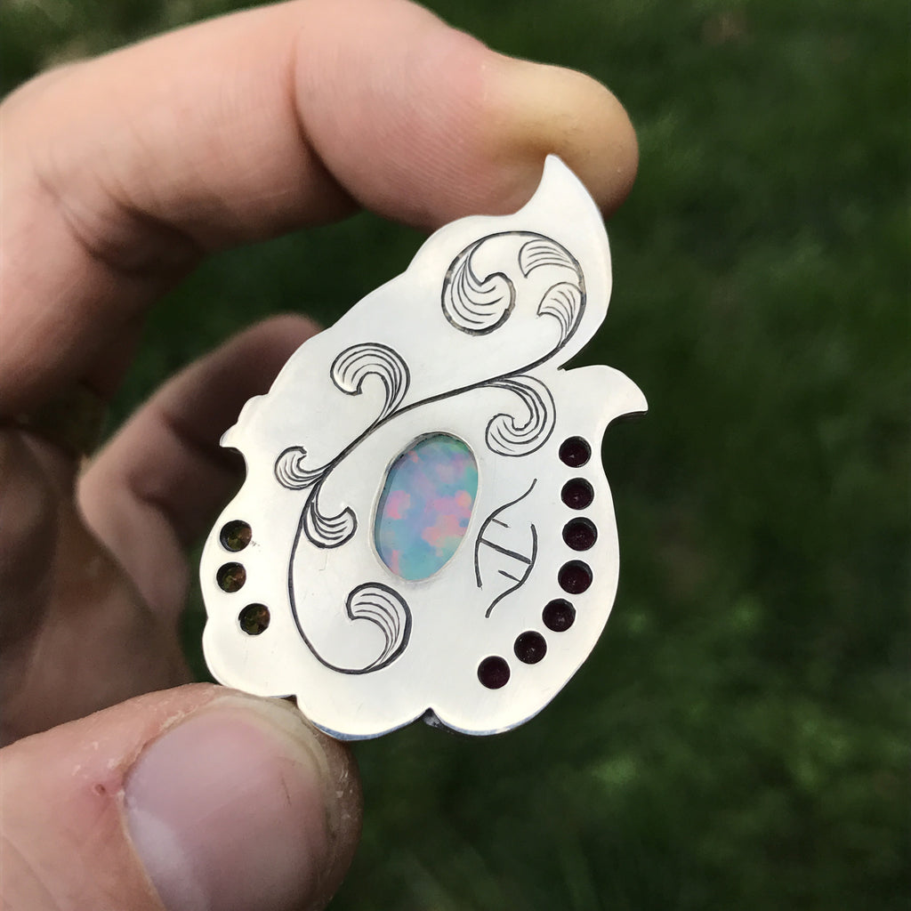 Opal Fabricated Pendant