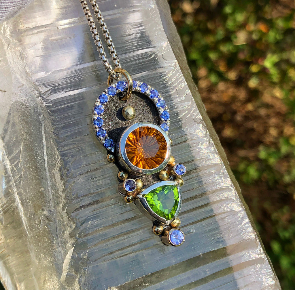 Ascension - peridot, citrine, tanzanite