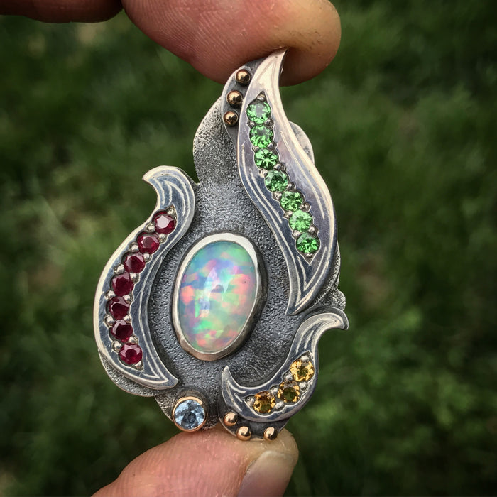 Opal Fabricated Pendant