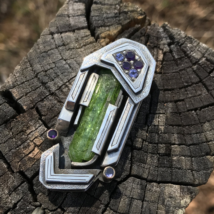 Diopside Fabricated Pendant