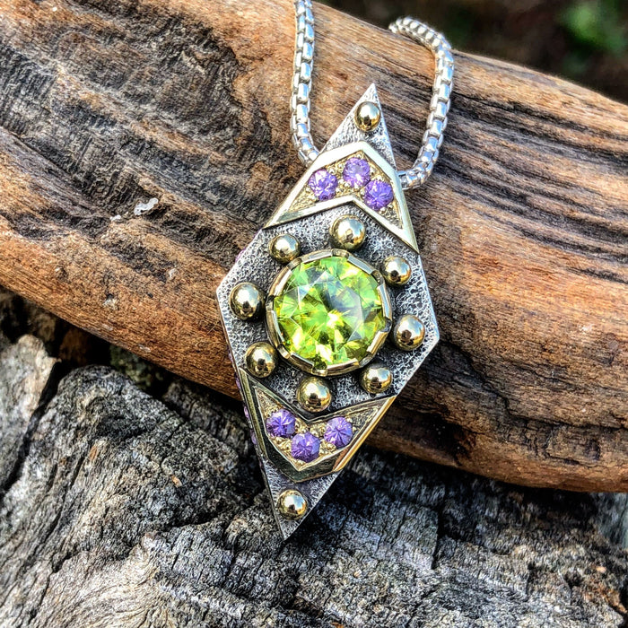 Alchemy Series- "Awaken The Serpent" - Sphene and Purple Sapphire