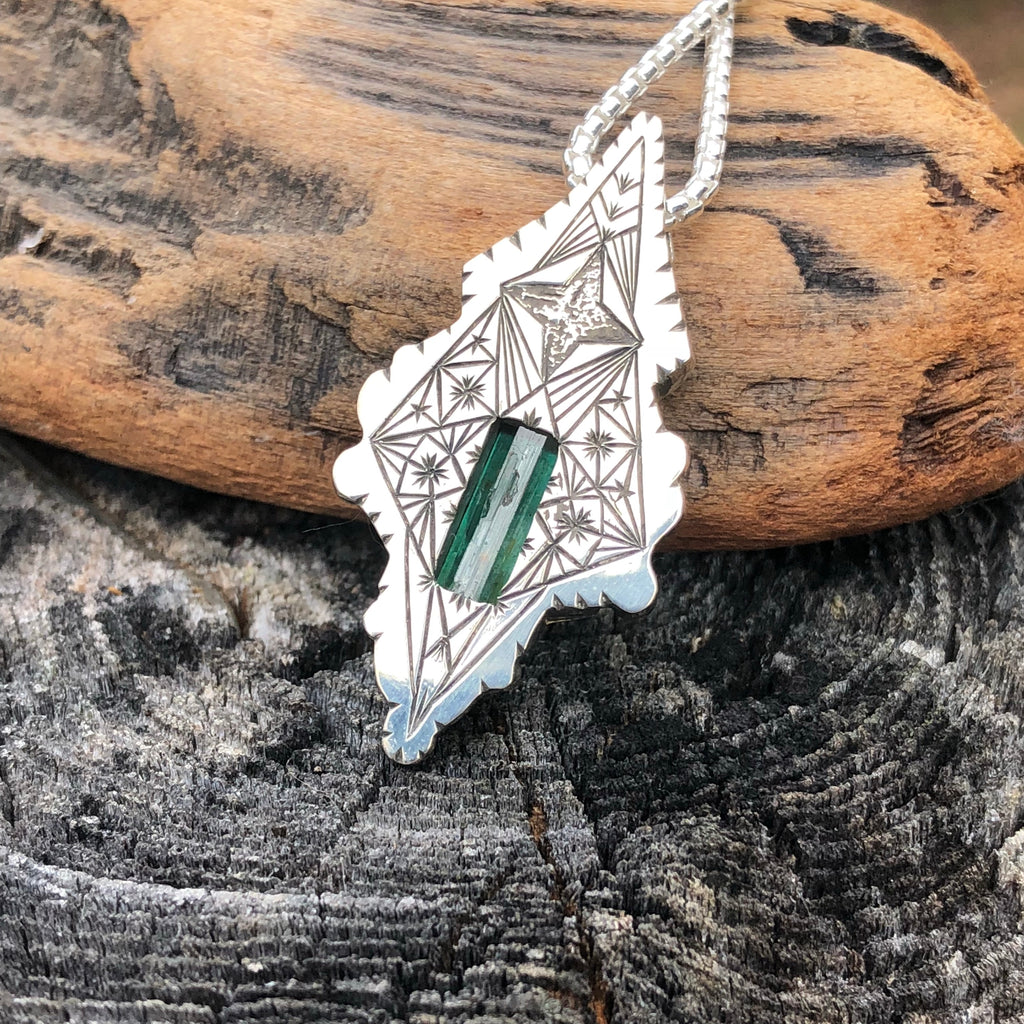 Alchemy Series “Gaia’s Embrace” Emerald and Phenakite Talisman