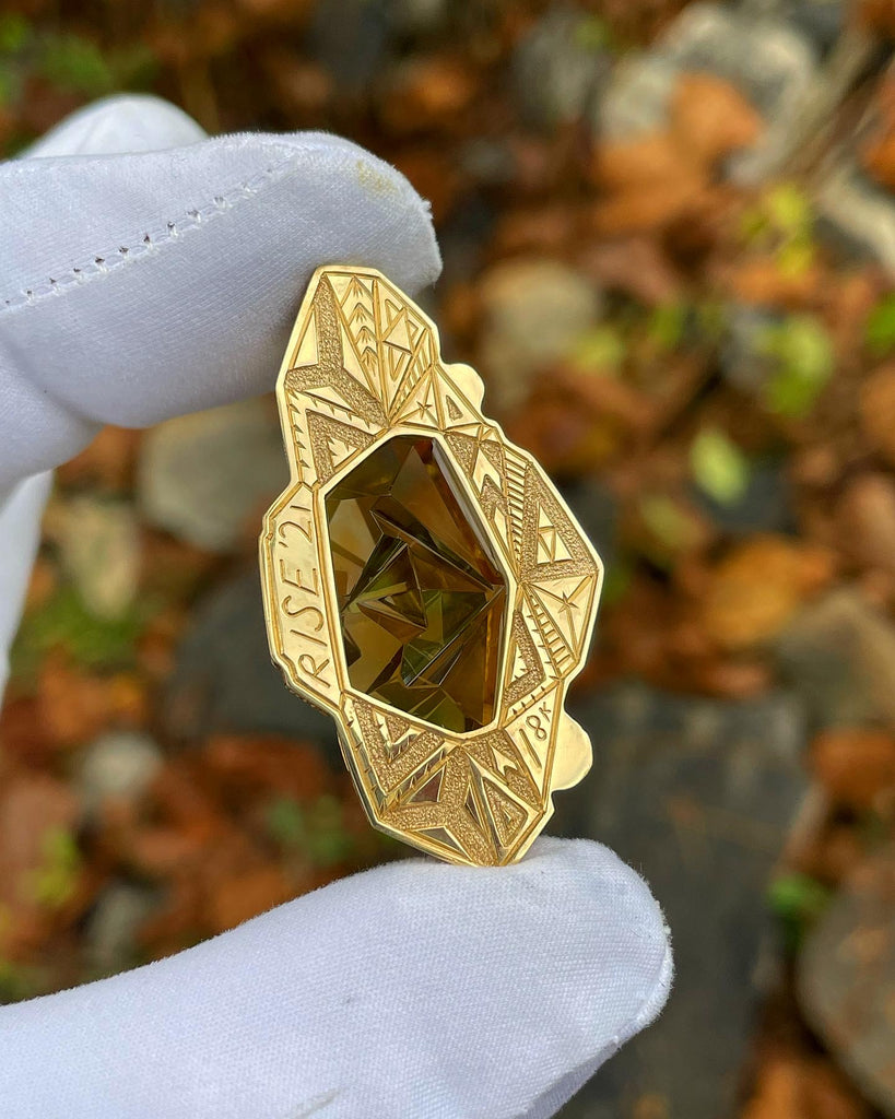 ::SolFlame:: 18k yellow gold pendant