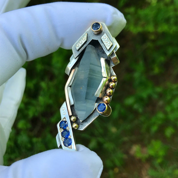 Sapphire Fabricated Pendant