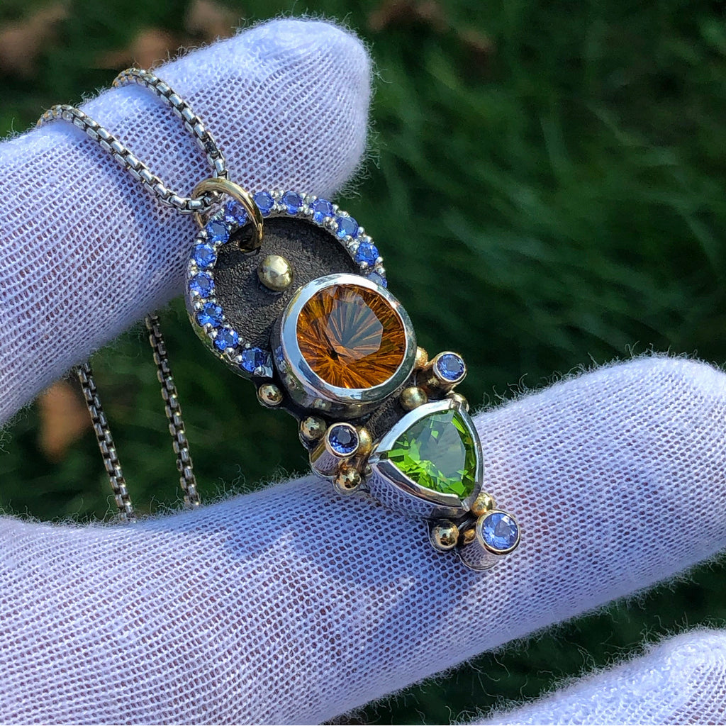 Ascension - peridot, citrine, tanzanite