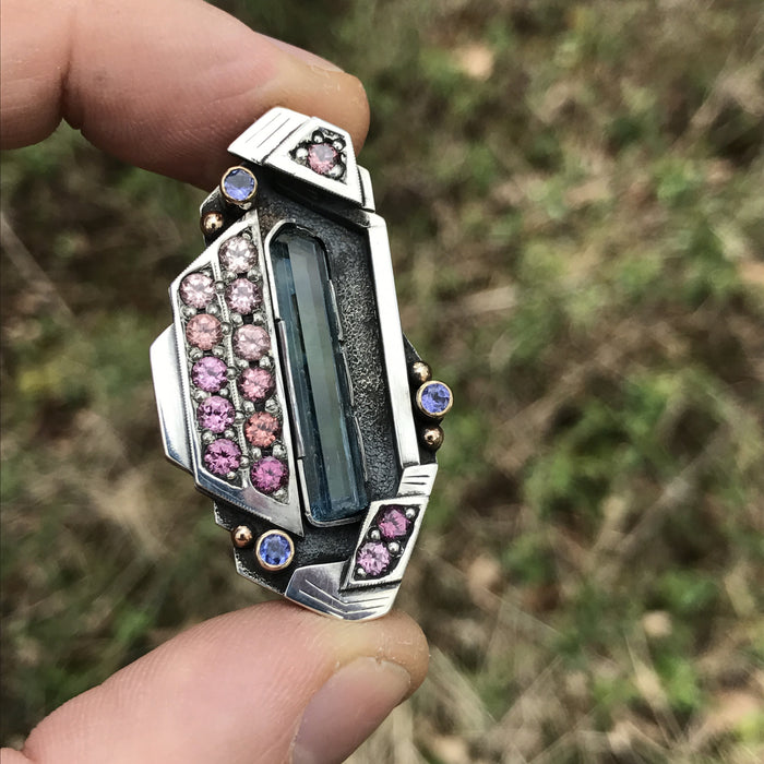 Aquamarine // Garnet // tanzanite